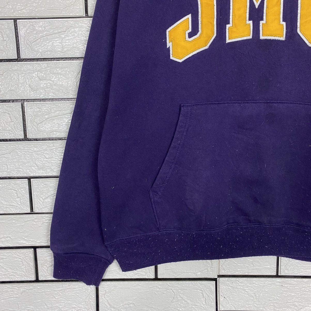 Japanese Brand Vintage Hoodie Champion JMU Big Logo Embroidery Size US M / EU 48-50 / 2 - 5 Thumbnail