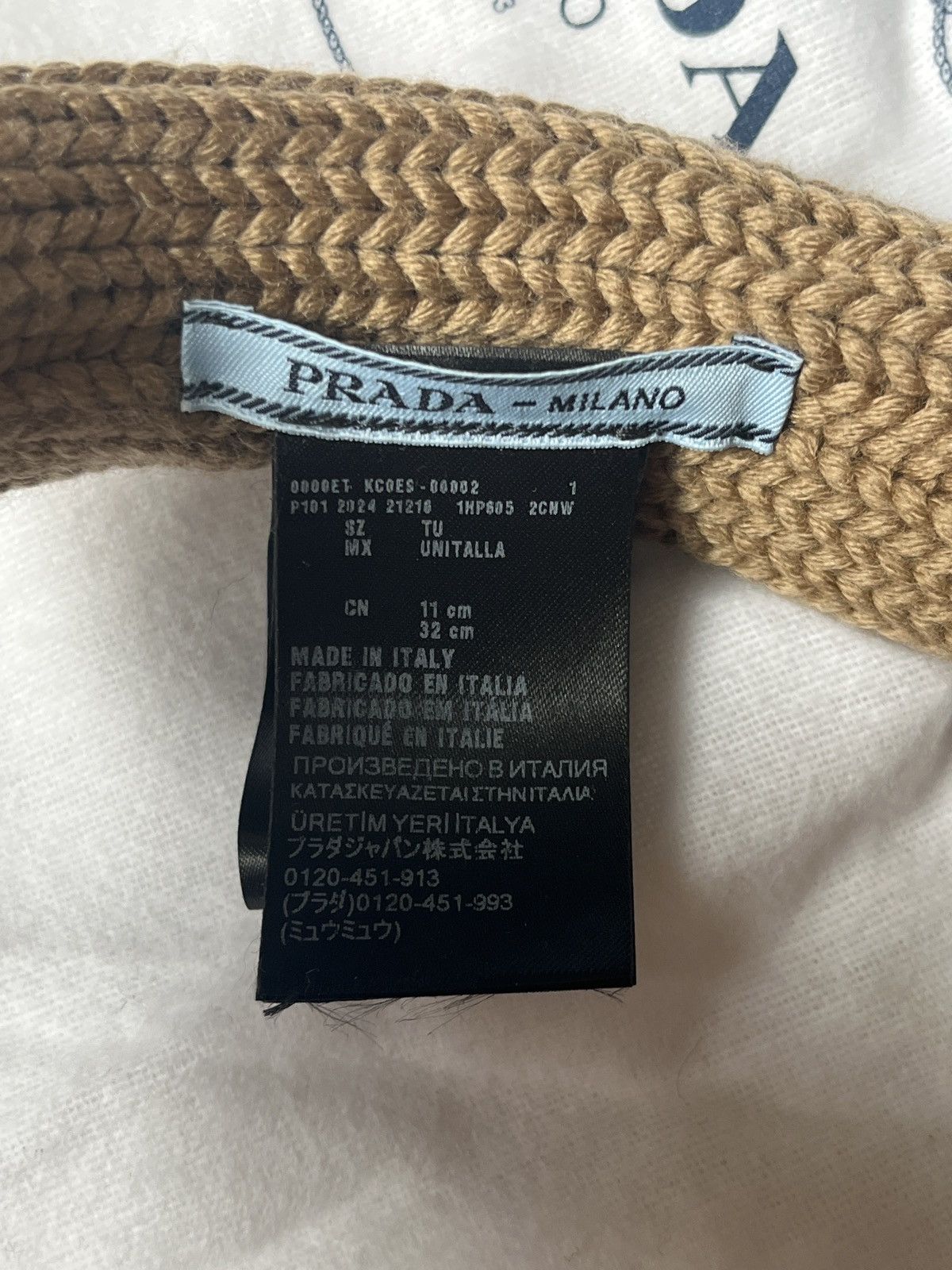Prada PRADA WOOL EARMUFFS Size ONE SIZE - 2 Thumbnail