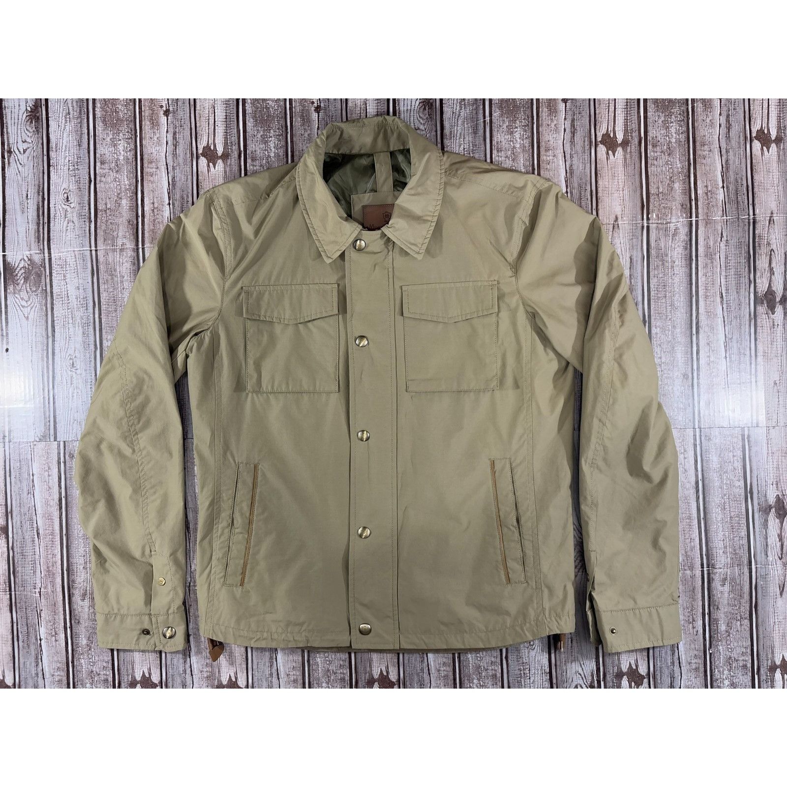 Massimo Dutti Utility Field Jacket size M color Tan Khaki NW
