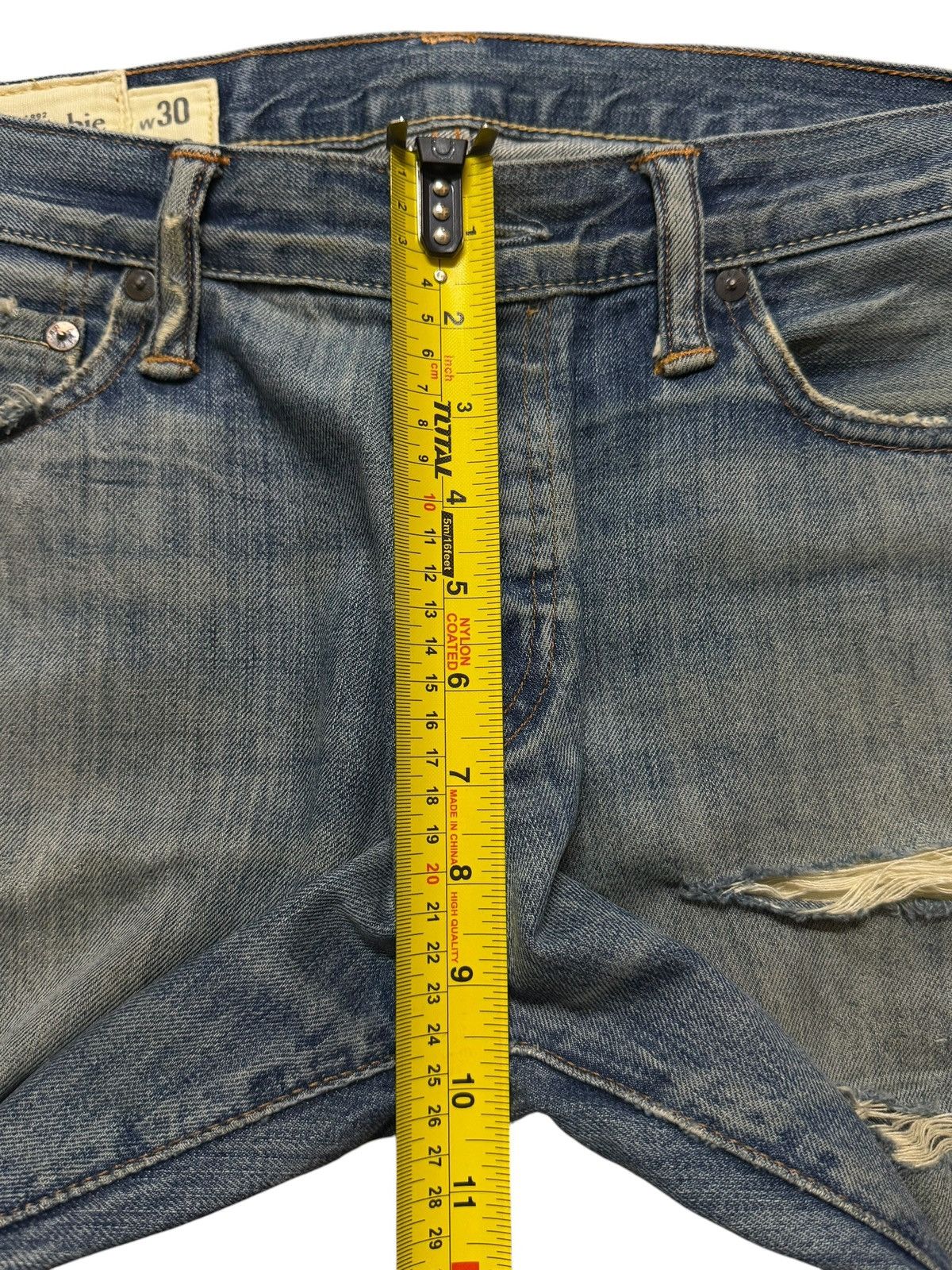 Abercrombie & Fitch Vintage 90s Abercrombie & Fitch Faded Distress Straight Leg Size US 32 / EU 48 - 11 Thumbnail