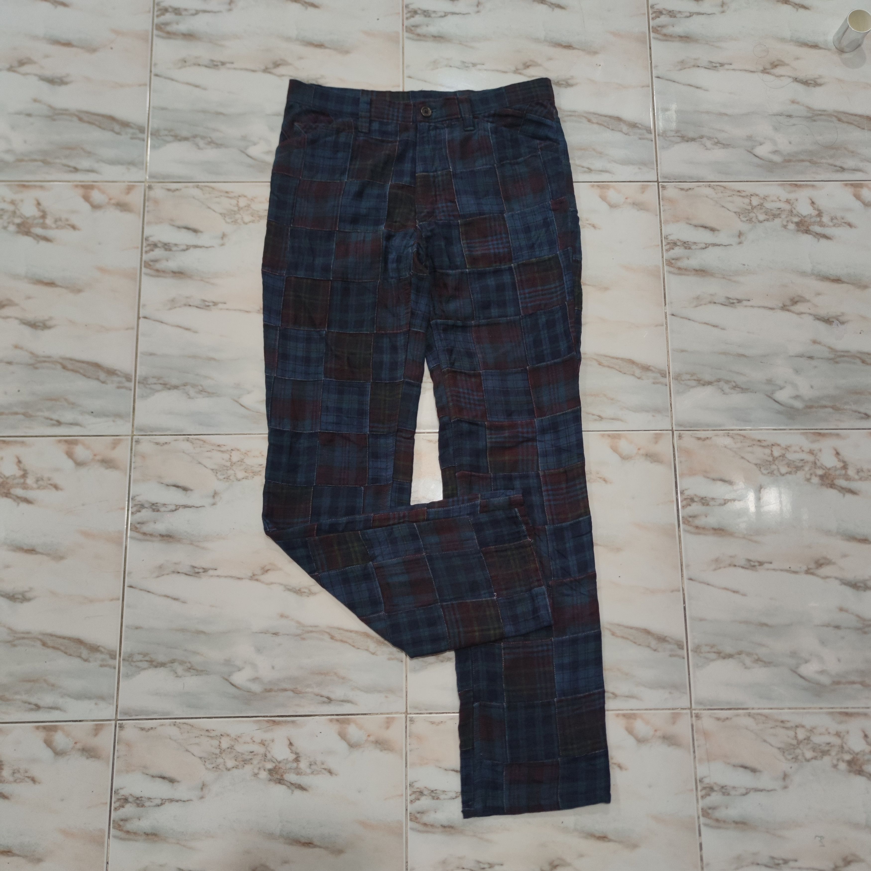 If Six Was Nine × Japanese Brand L.Z.G RARE PATCHWORK DESIGN PANT MADE IN JAPAN Size US 33 - 6 Thumbnail