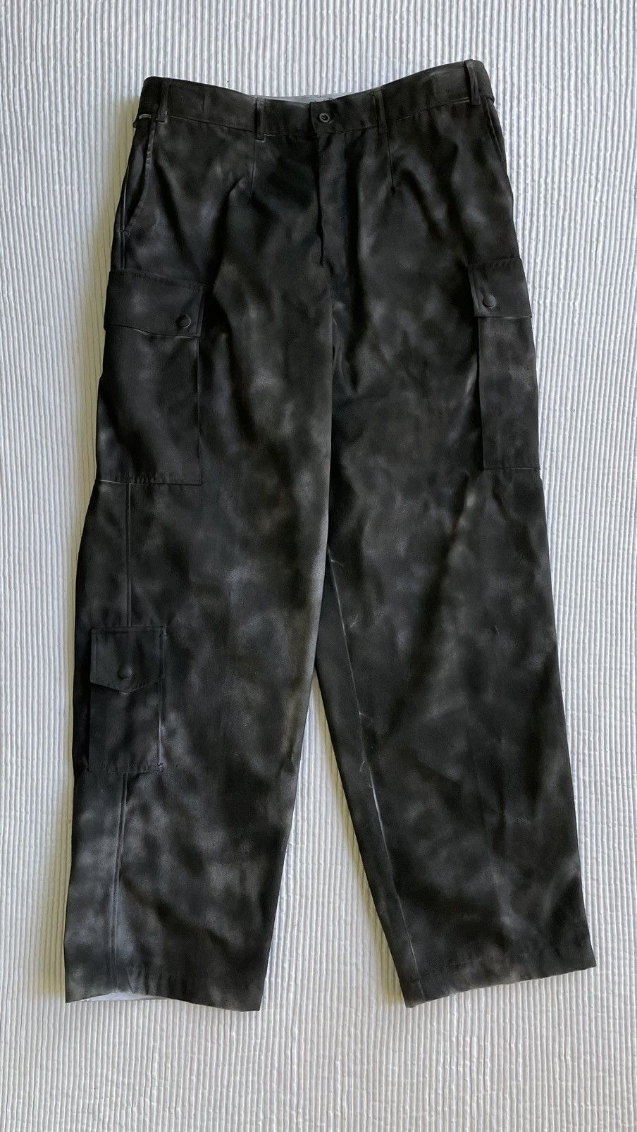 Handmade Painted Black Camo Pants Size US 34 / EU 50 - 2 Thumbnail