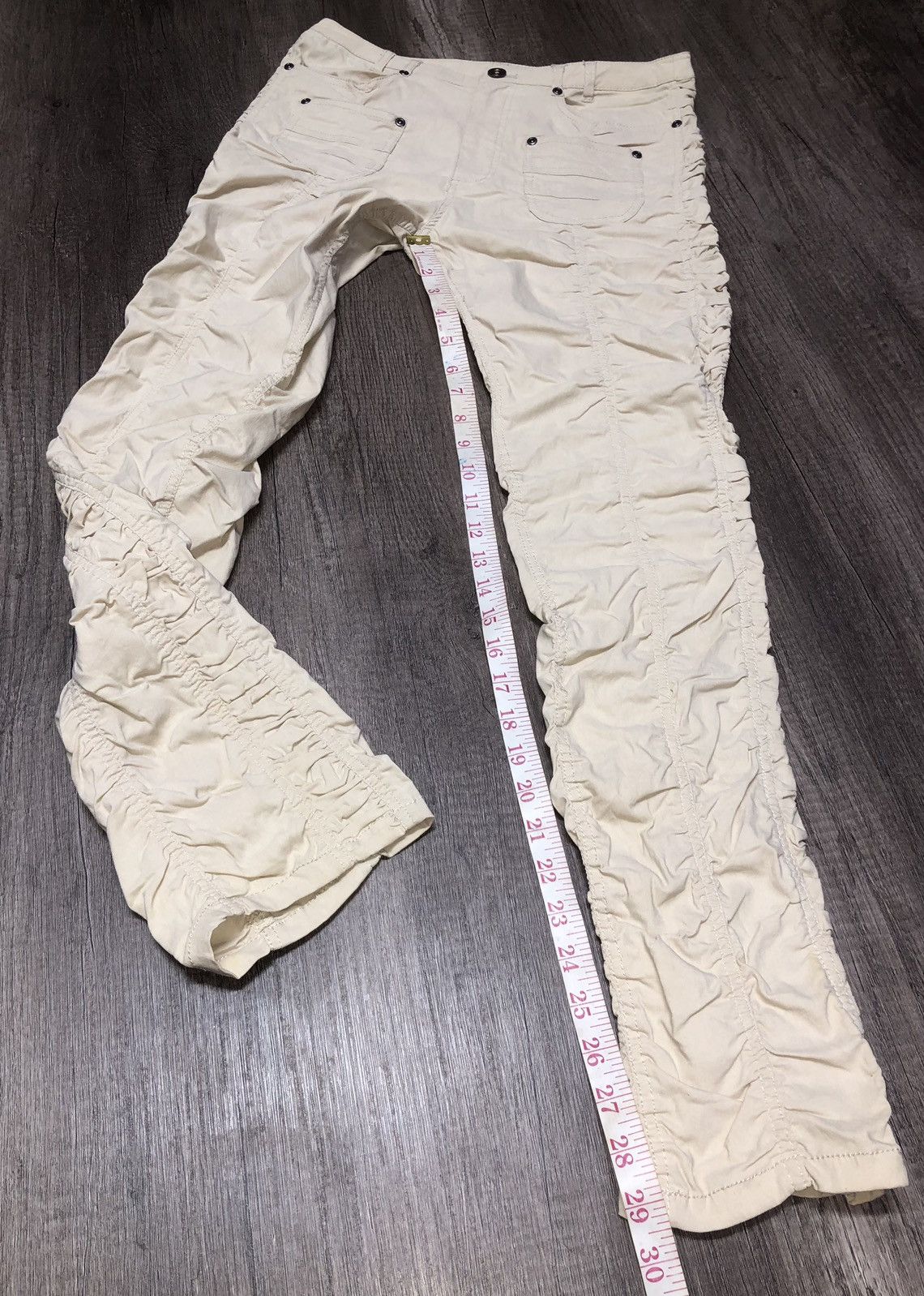 Designer × Japanese Brand × Vintage Vintage Ruched Trousers Japanese Brand Bush Pant Style Size 30" / US 8 / IT 44 - 2 Thumbnail
