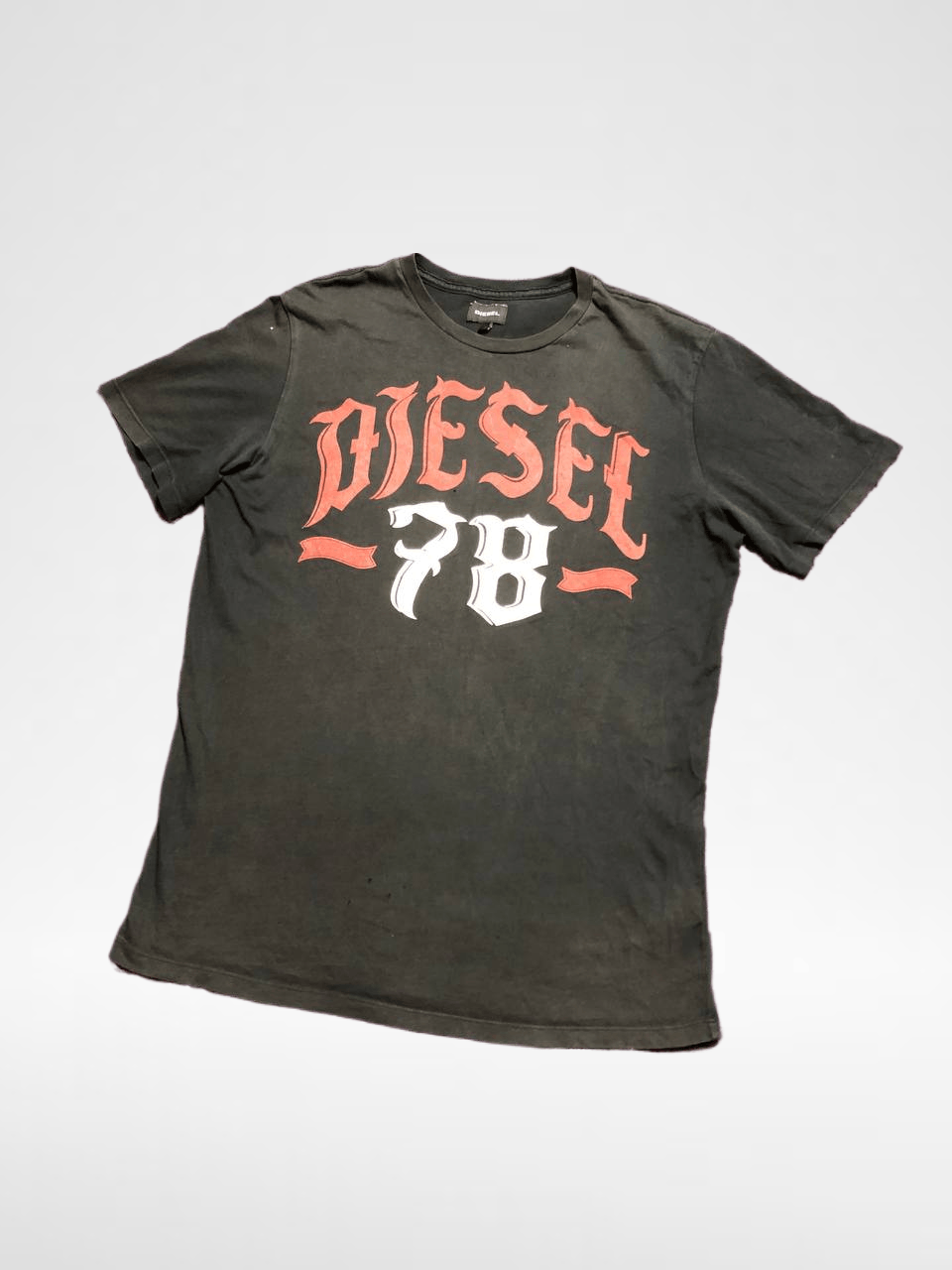 Diesel VINTAGE Black Big Print T-Shirt DIESEL Y2K Size US S / EU 44-46 / 1 - 1 Thumbnail