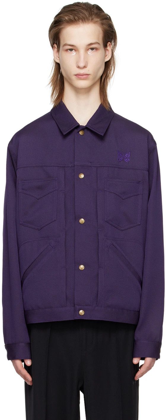 Needles o1y0225 Logo Jacket in Purple Size US L / EU 52-54 / 3 - 1 Thumbnail