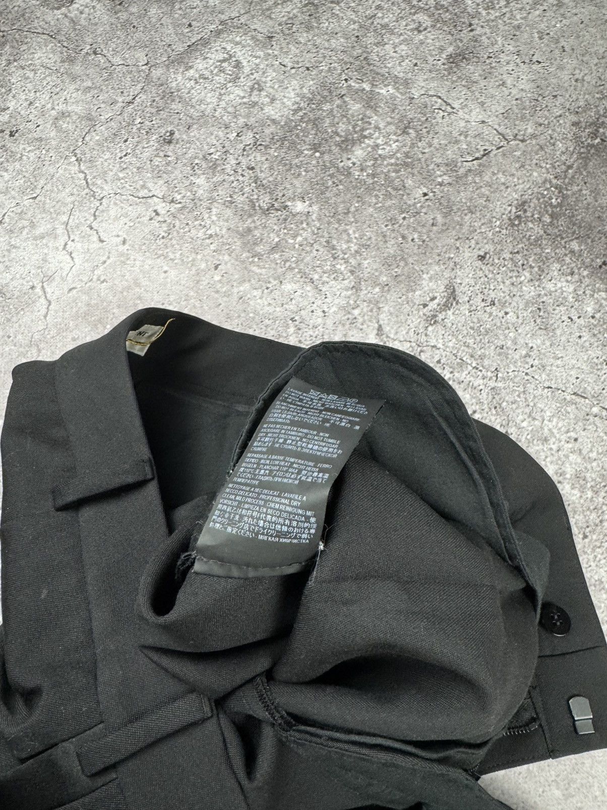 Saint Laurent Paris Saint Laurent High-Waisted Black Wool Trousers F38 Very rare Size 27" / US 4 / IT 40 - 14 Thumbnail
