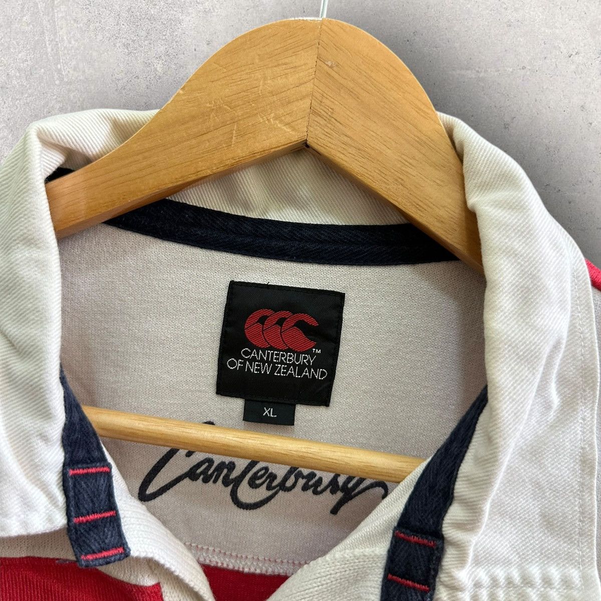 Canterbury of New Zealand × Vintage Vintage Canterbury New Zealand Rugby Polo Tee Shirt Size US XL / EU 56 / 4 - 3 Thumbnail