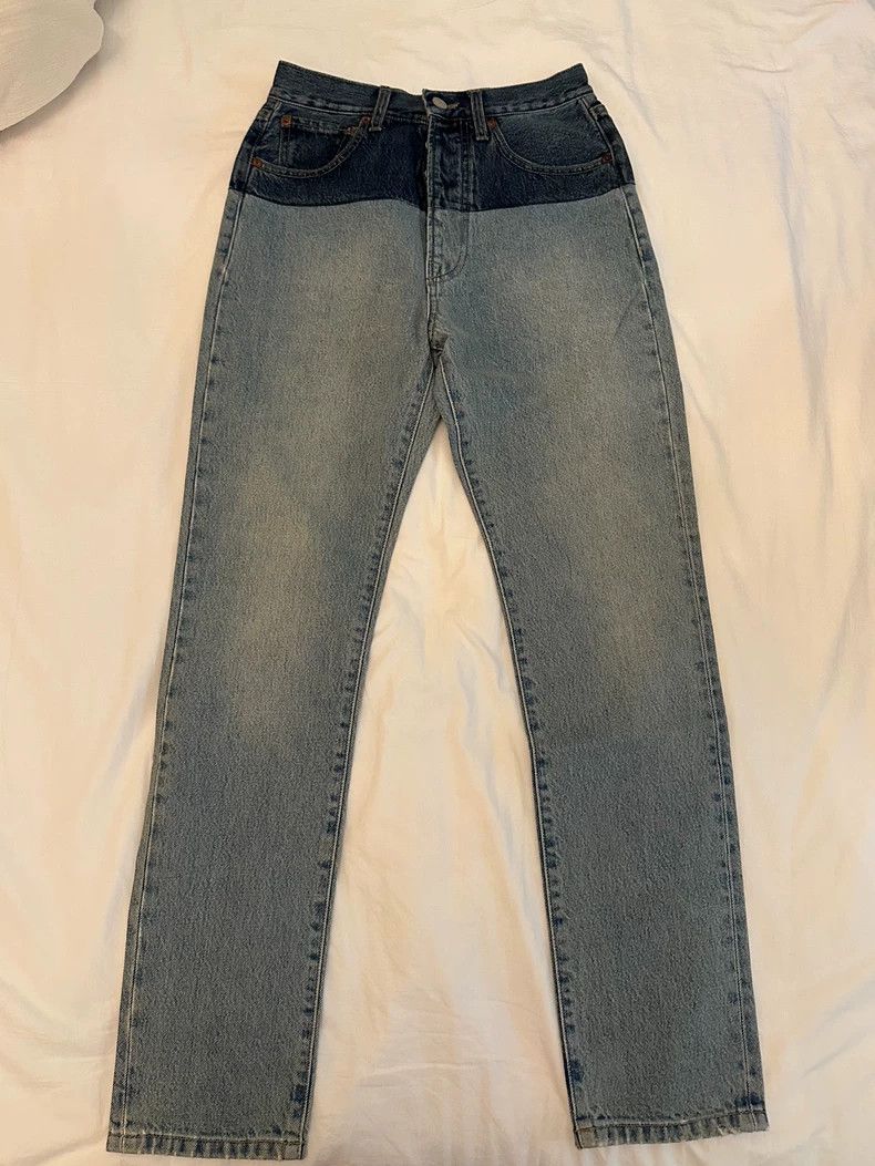 Vetements Vetements size xs Paneled straight leg jeans 2506-Nextarro Size US 28 / EU 44 - 6 Thumbnail