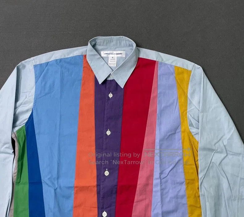 Comme des Garcons Comme des Garcons AW2020 Colorblock Shirt. Size US M / EU 48-50 / 2 - 2 Thumbnail