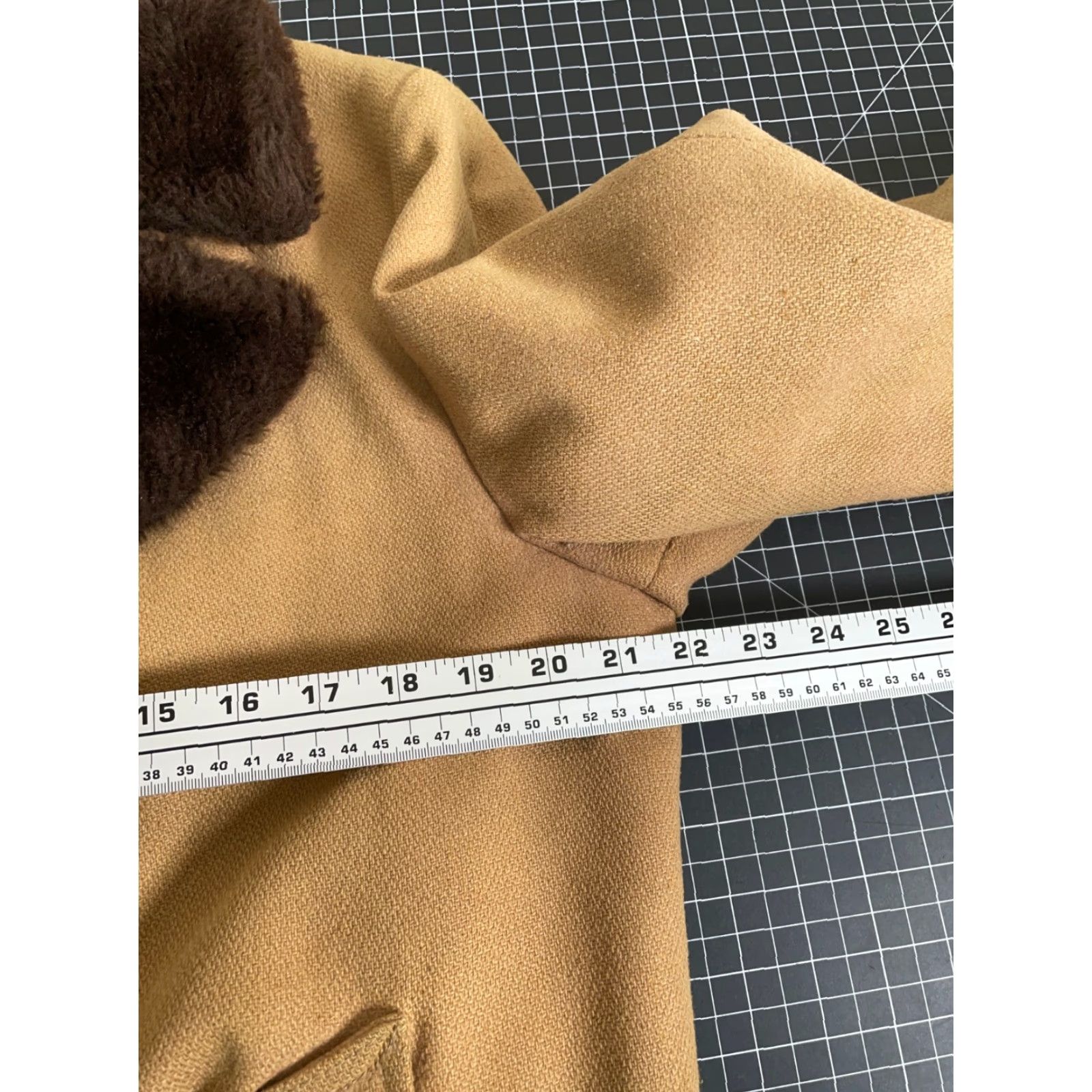 Marlboro VINTAGE Lakeland Coat Men 38 Light Brown Faux Fur Lined Rancher 70s 80s Retro Western Parka Mens Size US XXS / EU 40 - 5 Thumbnail