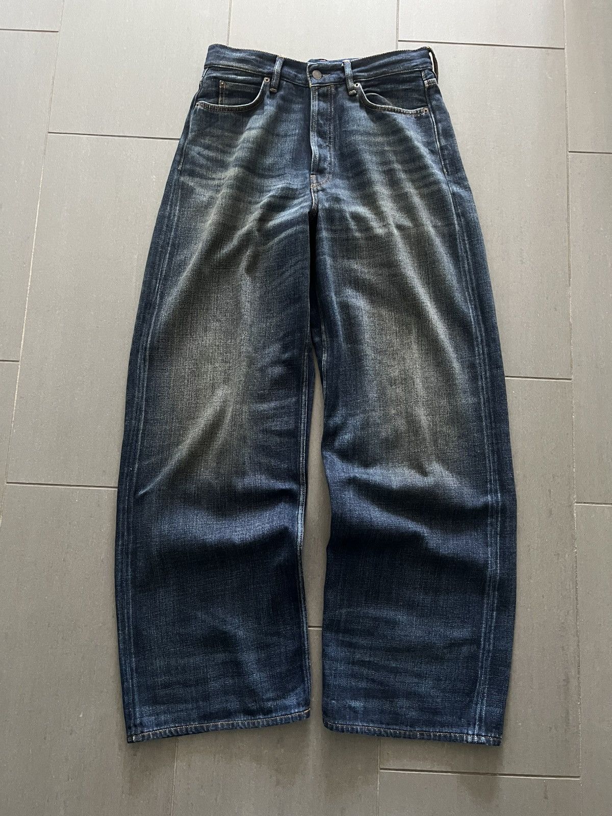 Fall 25 Baggy Wide Soft Faded Denim Jeans