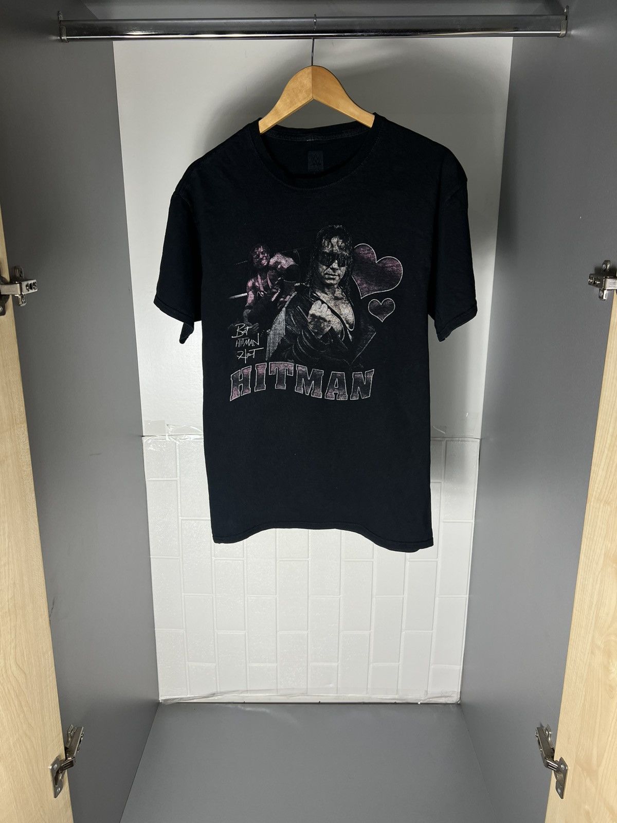 WWE VINTAGE BRET HART HITMAN WRESTLING WWF RETRO T-SHIRT Y2K 90s Size US L / EU 52-54 / 3 - 8 Thumbnail