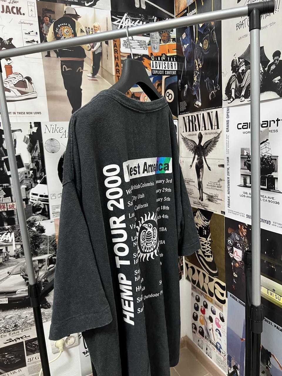 Japanese Brand Vintage Manastash Hemp Tour 2000 T-shirt JAPAN BRAND Size US XL / EU 56 / 4 - 4 Thumbnail
