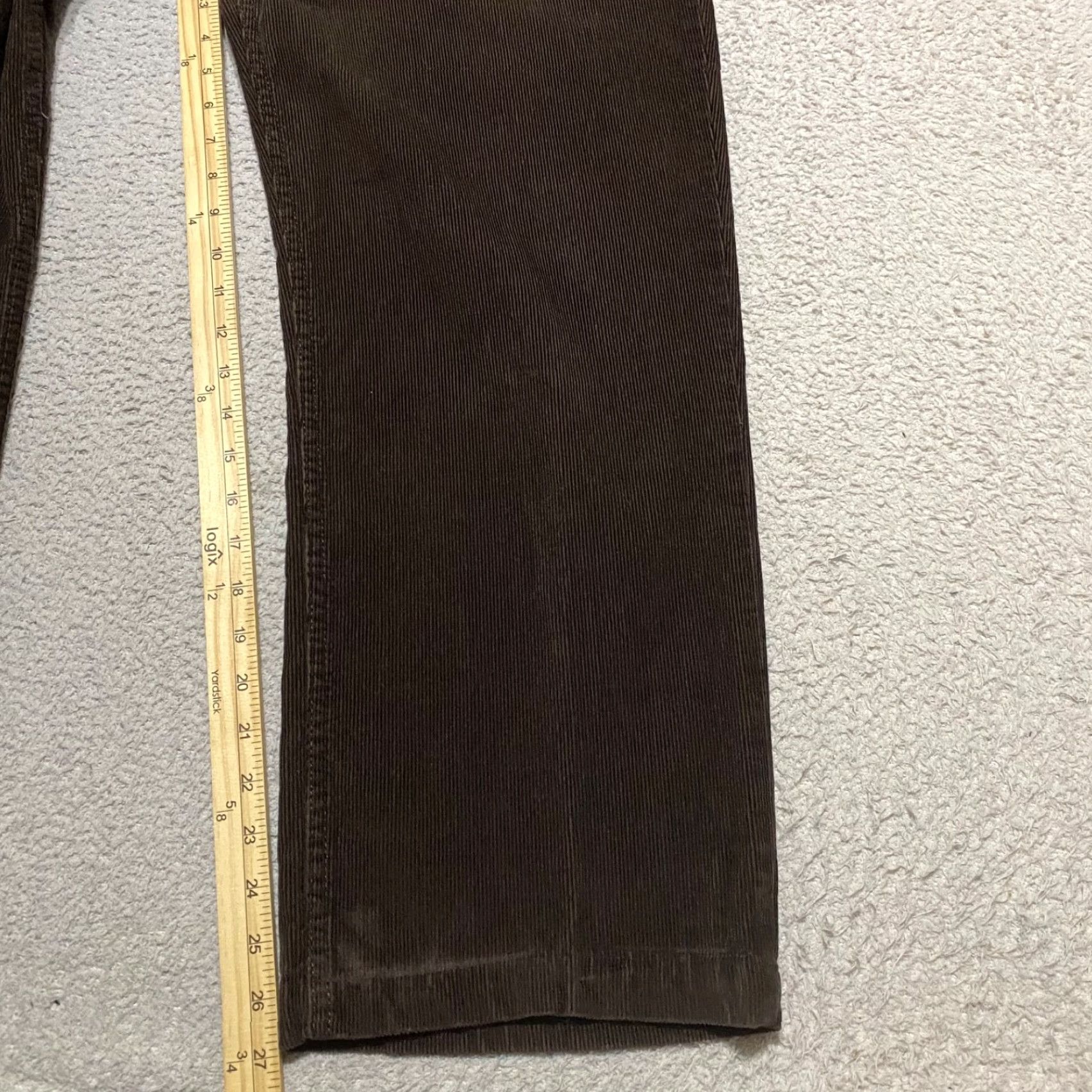 The North Face The North Face Mens Jeans 36 Dark Brown Corduroy Straight Mid Rise 5-Pocket Regular Inseam 30 In Winter Spring Fall Mens Brown 36 The North Face Jeans Size US 36 / EU 52 - 6 Thumbnail