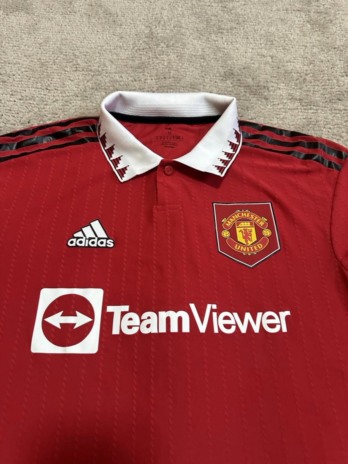 Adidas Manchester United 2022/23 Home Football Shirt Soccer Jersey Size US M / EU 48-50 / 2 - 4 Thumbnail