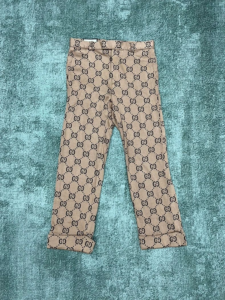 Gucci Gucci Full-printed old-flower trousers Size US 30 / EU 46 - 1 Thumbnail