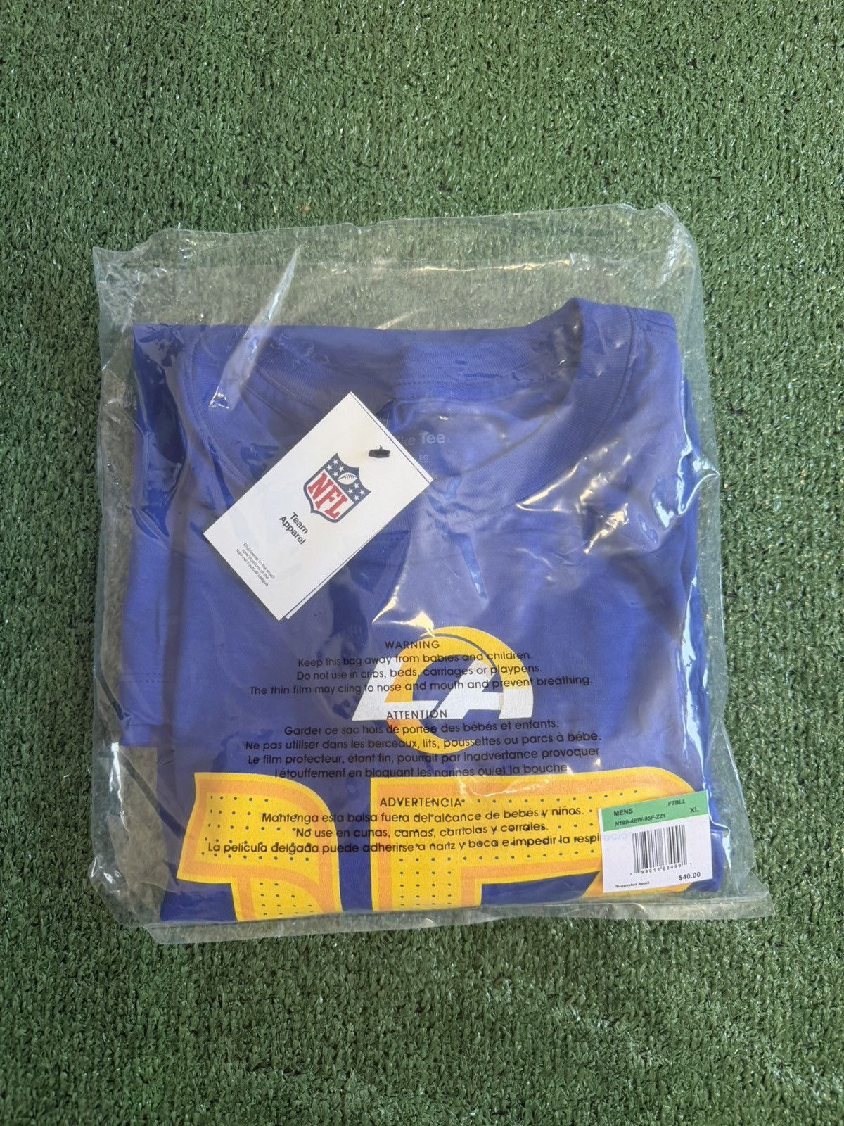 Nike Nike Puka Nacua Los Angeles Rams Blue Tee Men Size XL #17 Size US XL / EU 56 / 4 - 4 Thumbnail