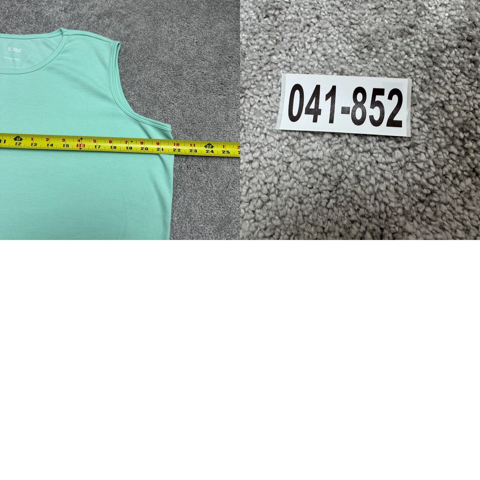 Blair Blair Tank Top Women Large Mint Crew Sleeveless Basic Cotton Blend Regular Fit Casual Lightweight Breathable Solid Size L / US 10 / IT 46 - 8 Thumbnail