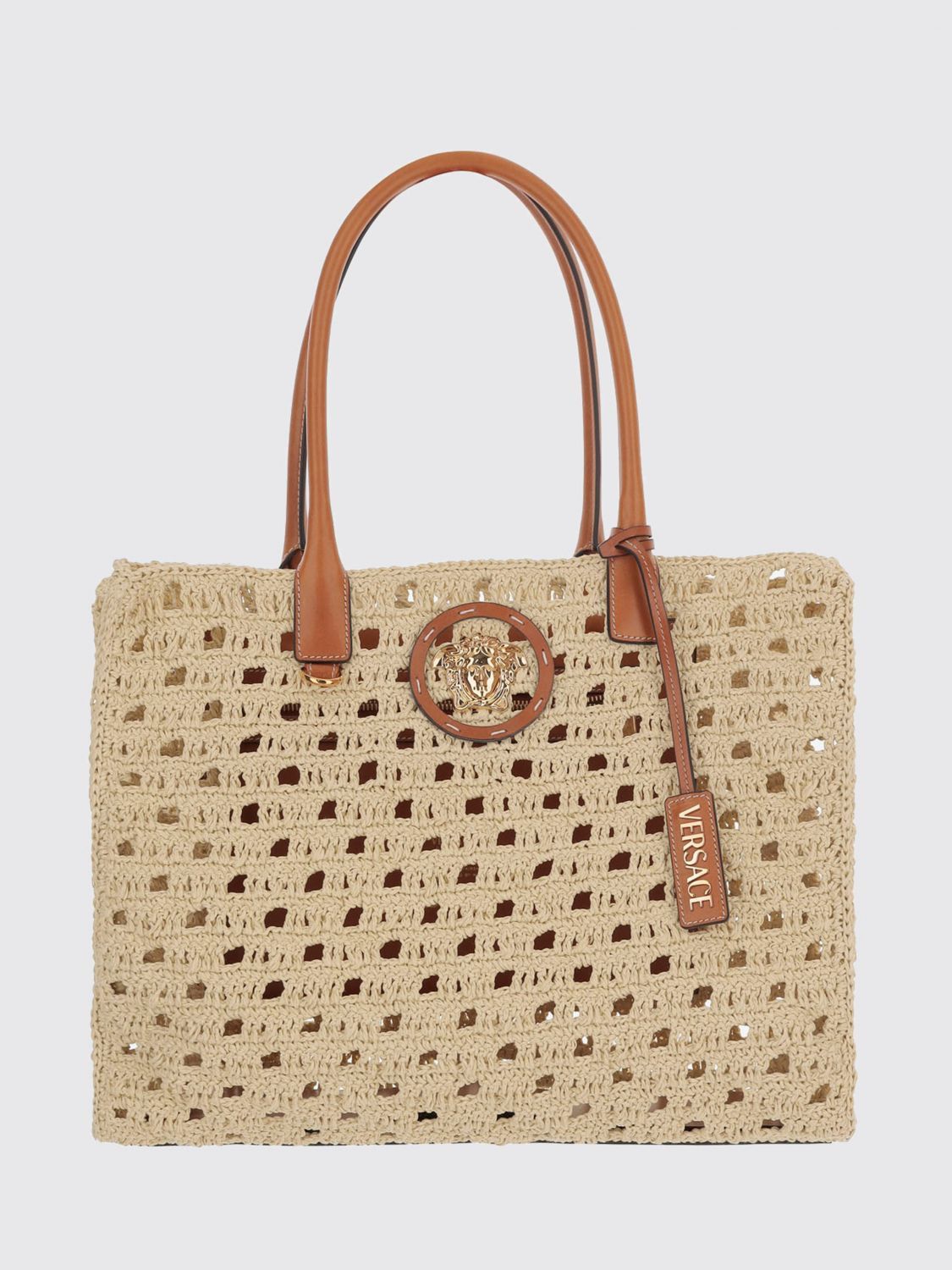 Versace Versace Tote Bag Woman Natural Size ONE SIZE - 1 Thumbnail