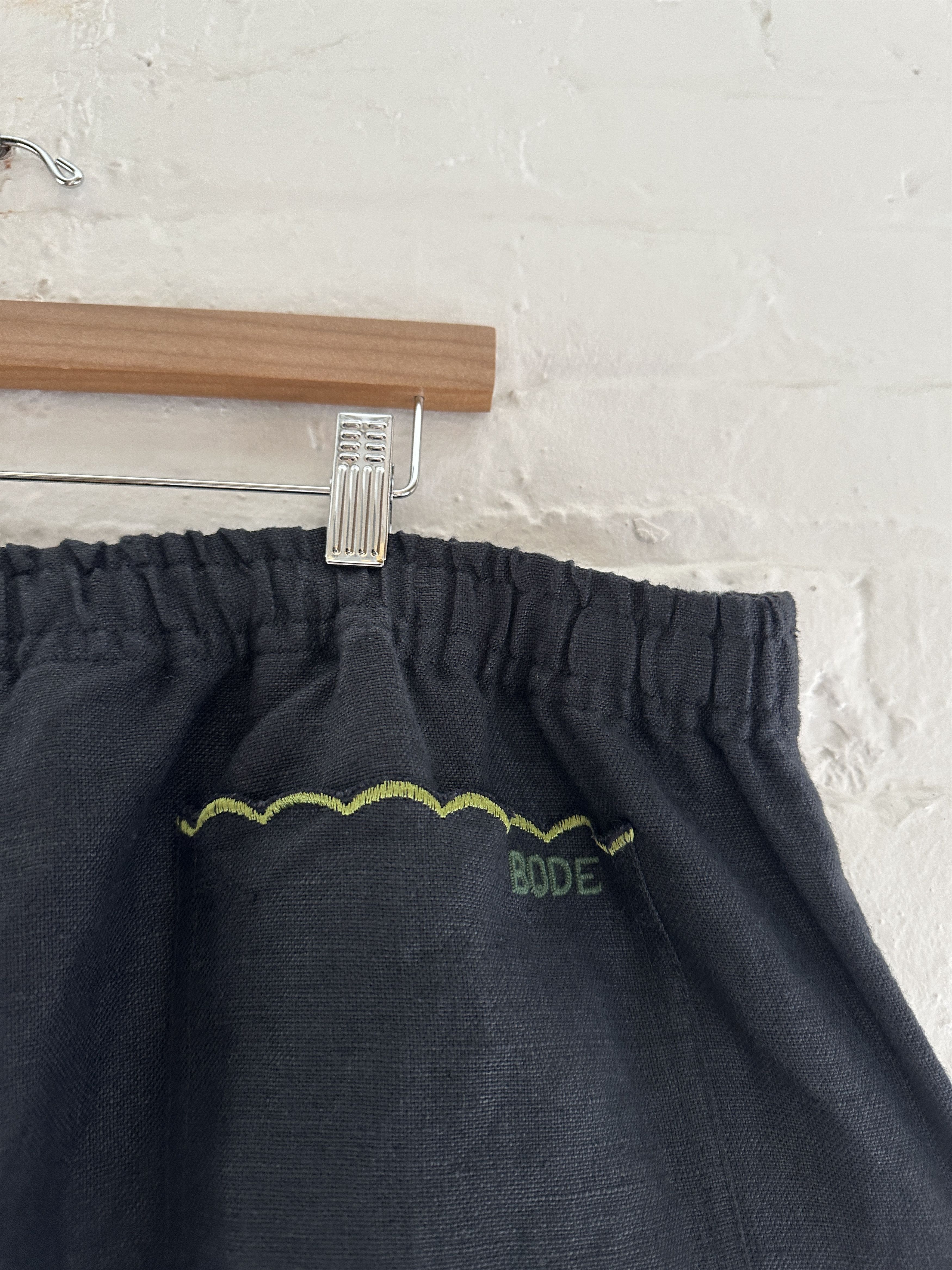 Bode Bode Embroidered Linen Shorts Size US 36 / EU 52 - 4 Thumbnail