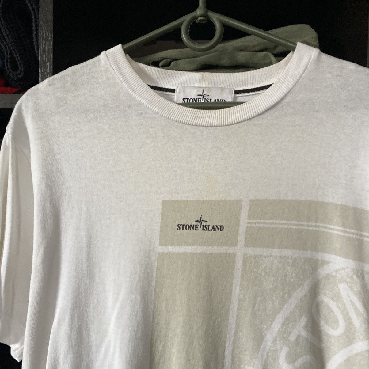 Stone Island Luxury Stone Island Big Graphic Logo y2k streetwear tee Size US S / EU 44-46 / 1 - 2 Thumbnail