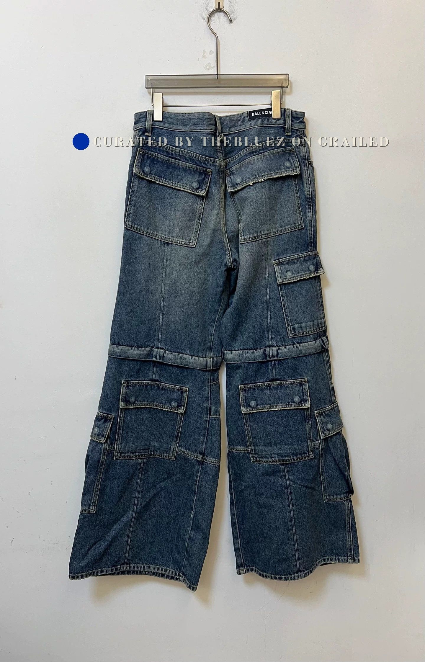 Balenciaga Balenciaga SS25 Light Blue Flared Jeans Size US 32 / EU 48 - 2 Thumbnail