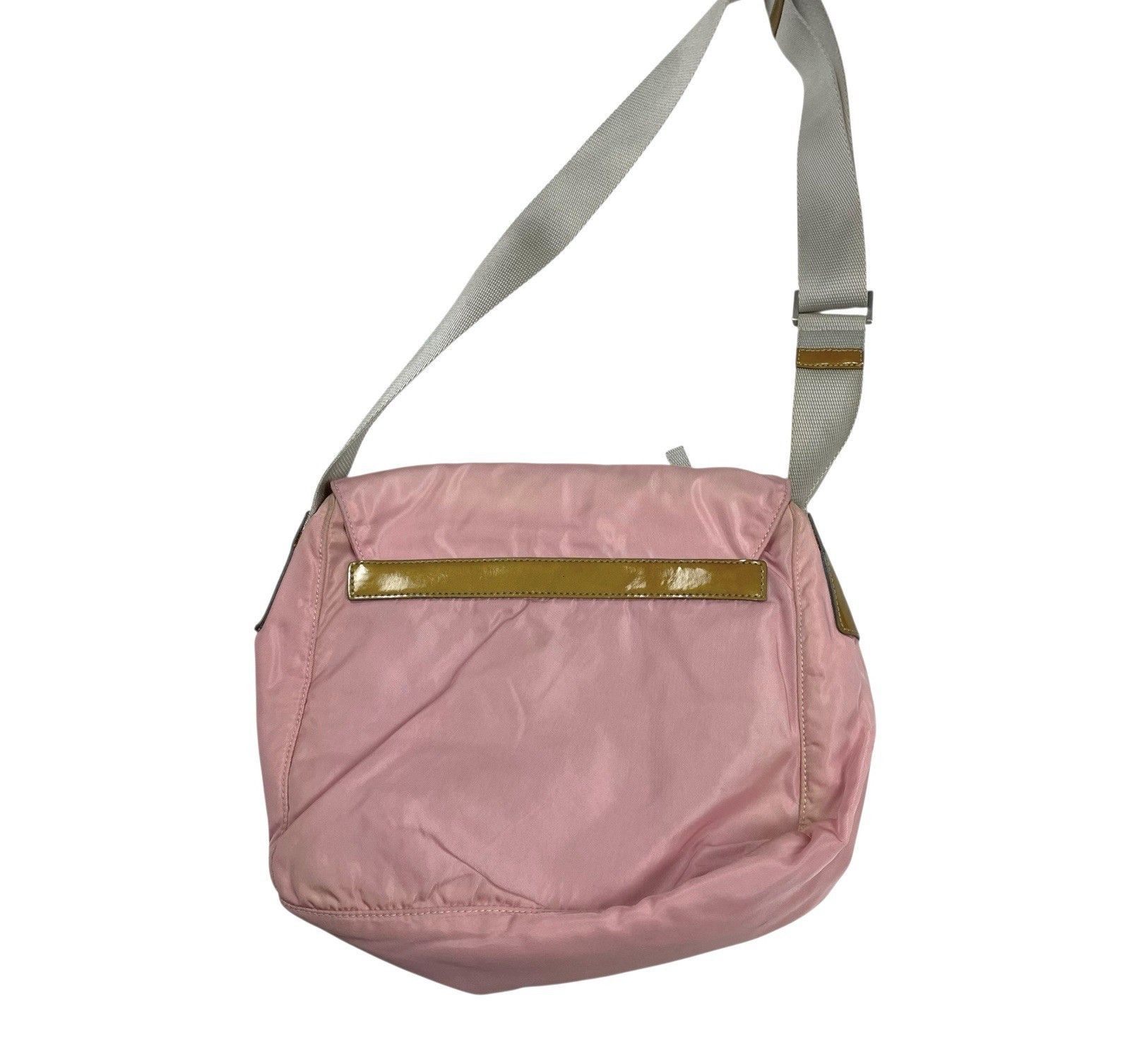 Prada Prada Shoulder Bag Pink Nylon Crossbody Bag Size ONE SIZE - 3 Thumbnail