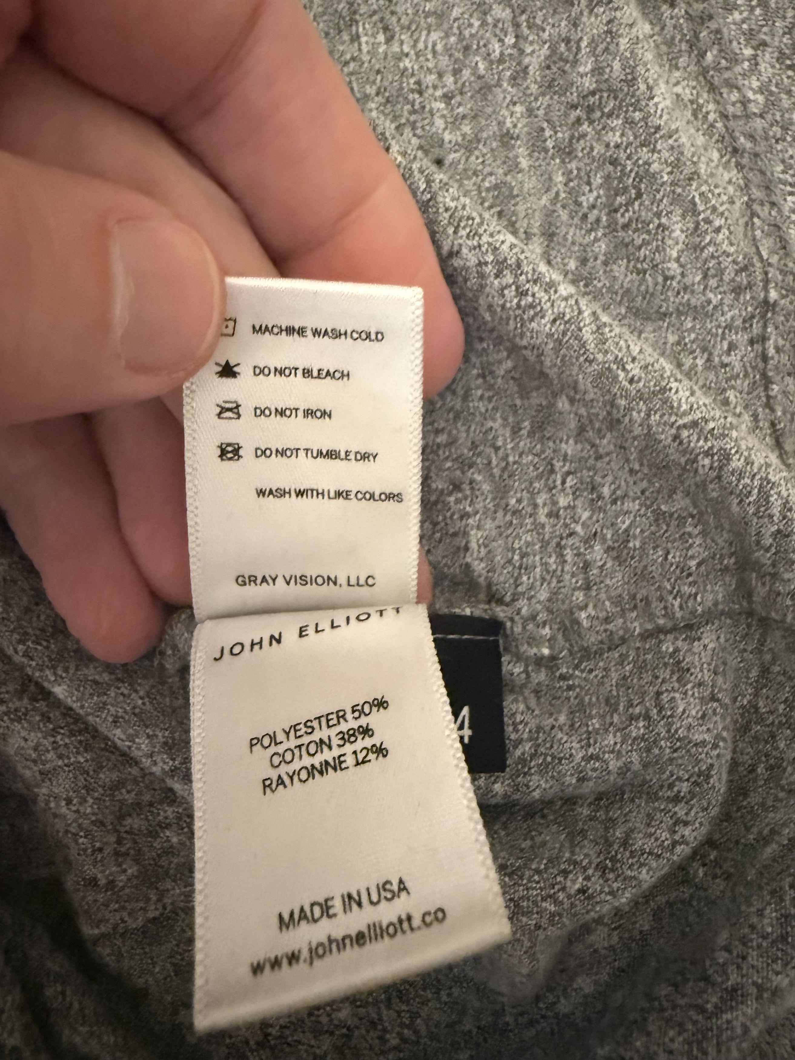 John Elliott John Elliott Curved Hem Tee Gray Heather Size 4 (XL) Size US XL / EU 56 / 4 - 3 Thumbnail