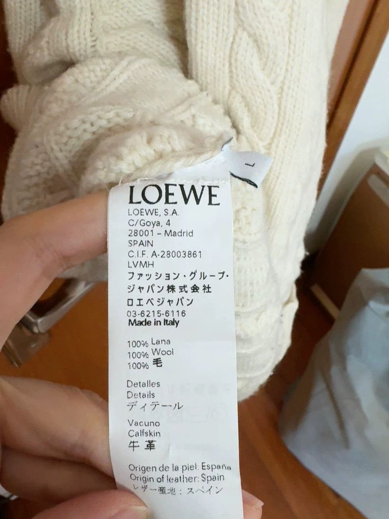 Loewe LOEWE White sweater Size L / US 10 / IT 46 - 4 Thumbnail