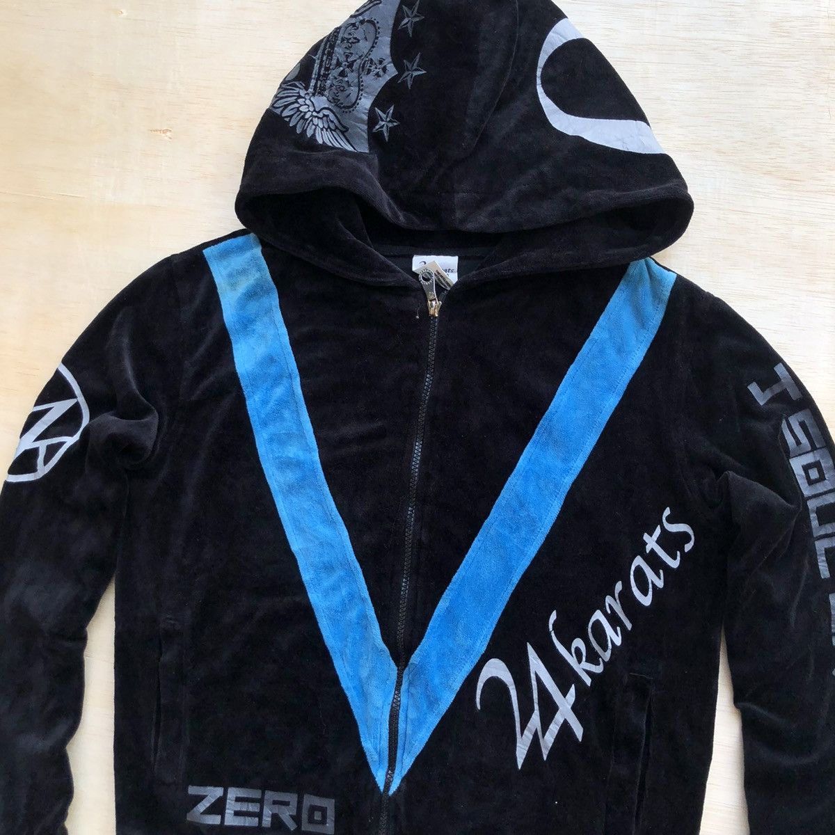 Japanese Brand 24 KARATS J SOUL BROTHERS ZERO ZIP HOODIE Size M / US 6-8 / IT 42-44 - 2 Thumbnail