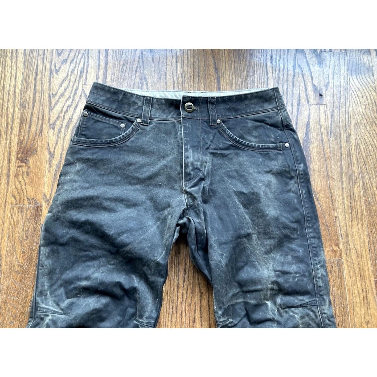 Vintage Kuhl Rydr Pants Mens Size 30x30 Canvas Midnight Brown Vintage Patina Dye Size US 30 / EU 46 - 2 Thumbnail