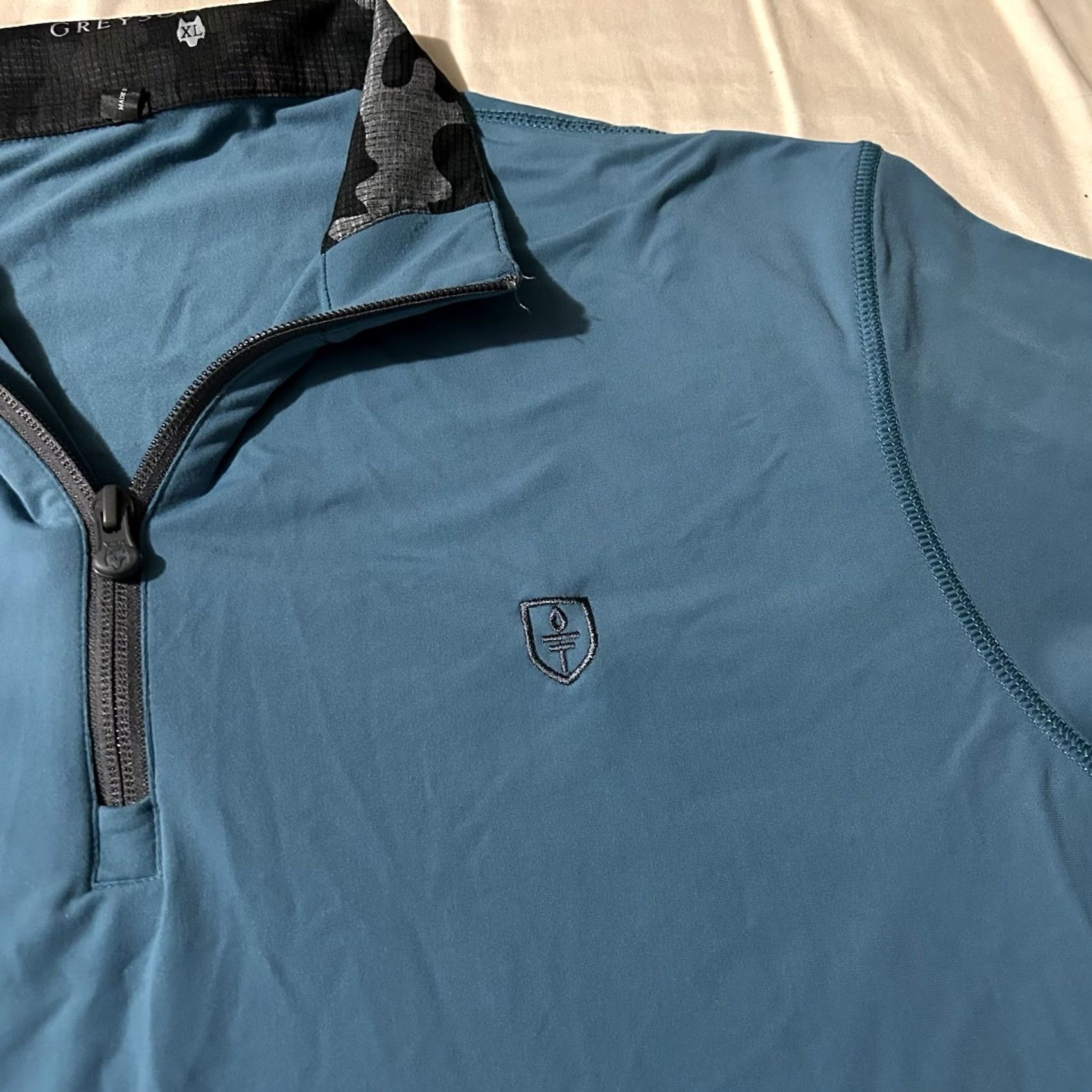 Vintage Greyson Tate Golf Quarter Zip Pullover Teal XL Mens Size Regular 80s? Size US XL / EU 56 / 4 - 2 Thumbnail