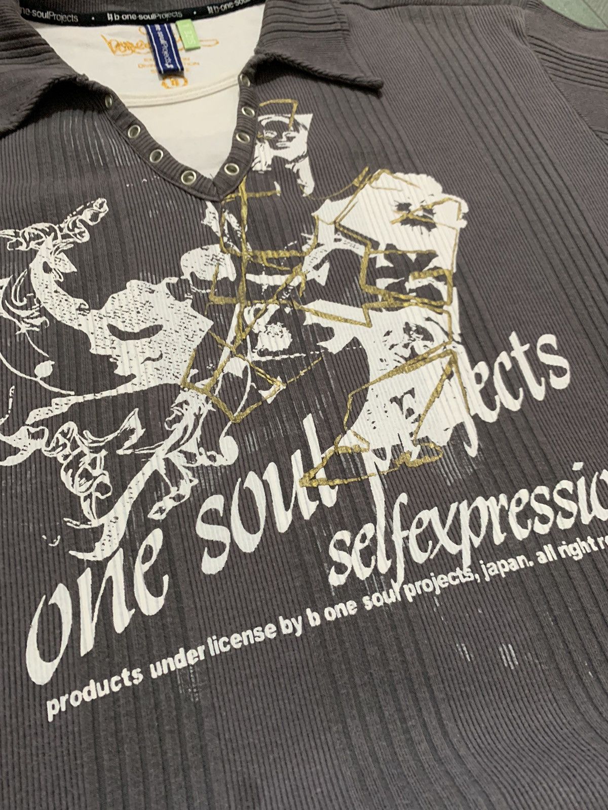 Japanese Brand Grunge B One Soul Skull Seditionaries Gothic Tees Size US L / EU 52-54 / 3 - 5 Thumbnail