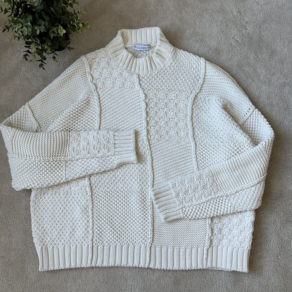 Designer × JW Anderson SS20 JW Anderson Cotton Patch Work Knitted Sweater Heavy Size US L / EU 52-54 / 3 - 6 Thumbnail
