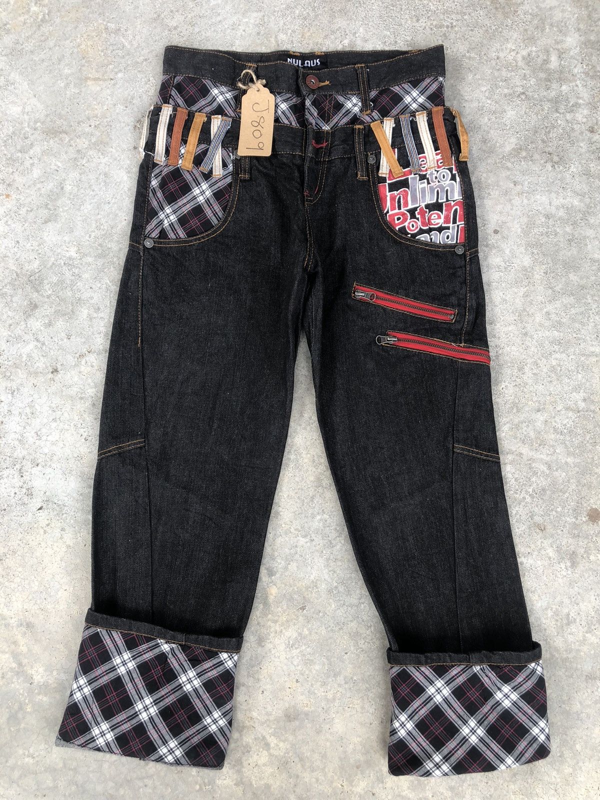 Hysteric Glamour Japanese Nylaus Double Waist Distressed Jeans Size US 30 / EU 46 - 3 Thumbnail