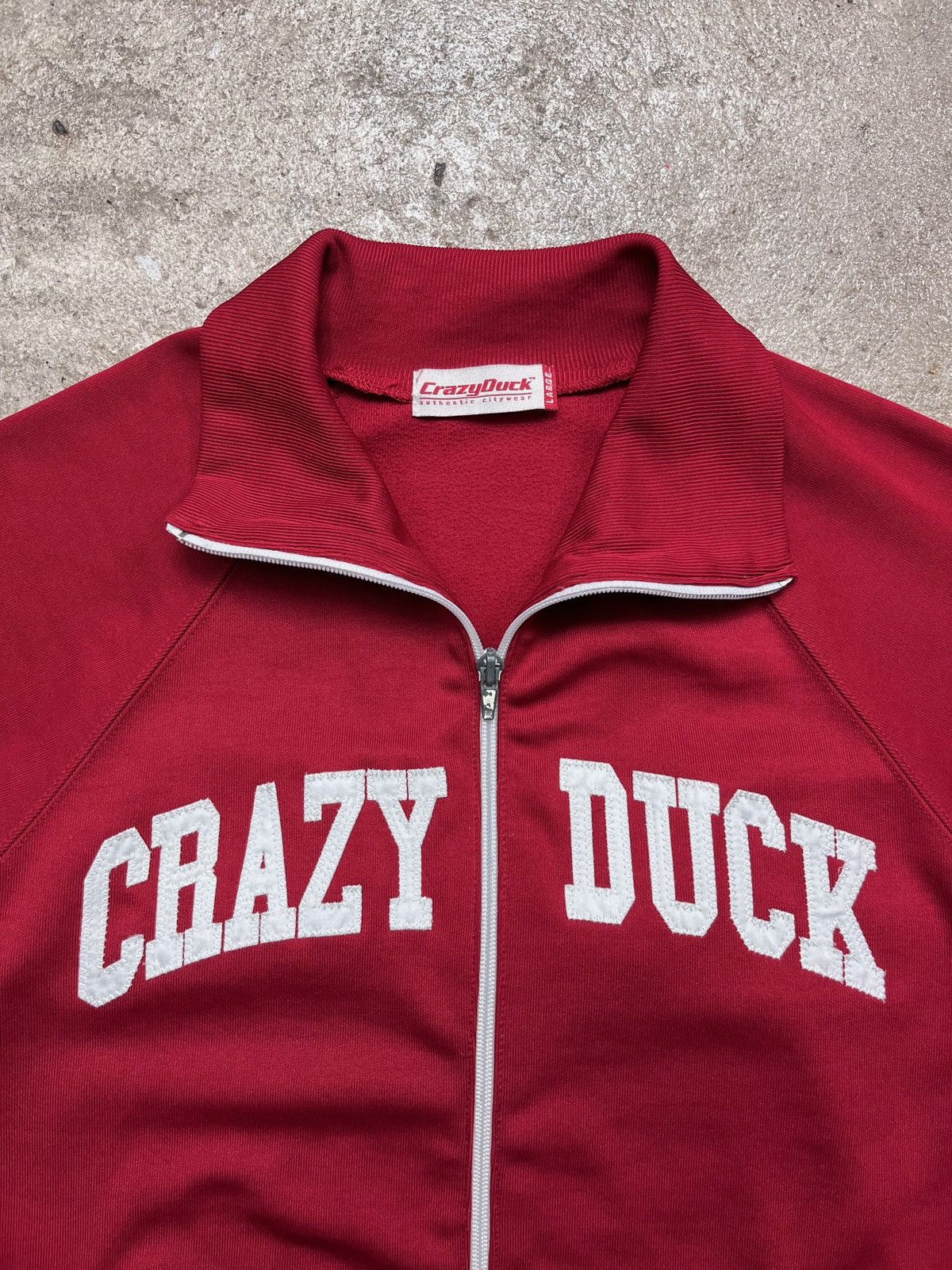 Vintage CRAZY DUCK VINTAGE TRACK JACKET - LOT № 2247 Size US L / EU 52-54 / 3 - 3 Thumbnail
