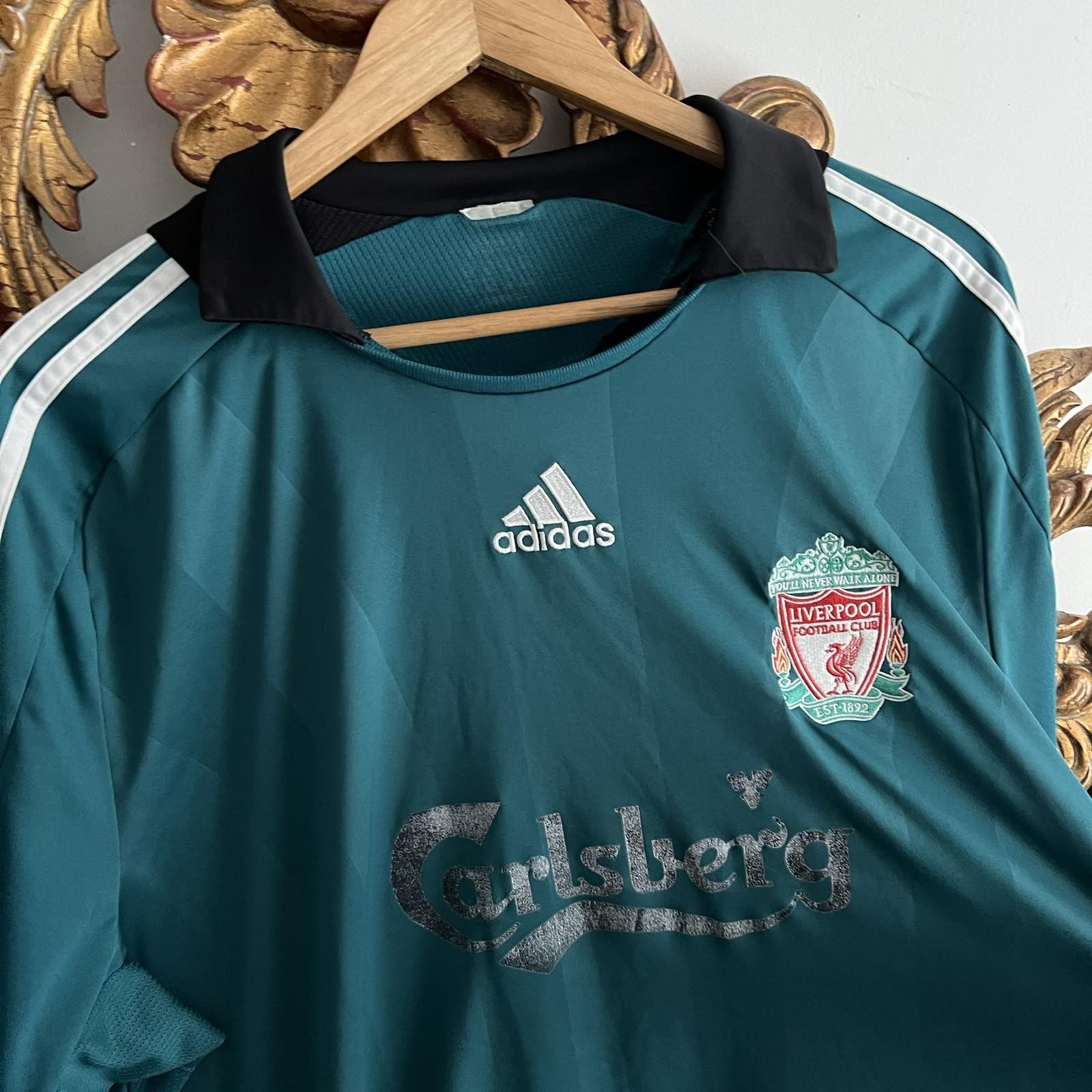 Adidas Vintage Adidas Liverpool Centre logo 2008 soccer jersey Size US XL / EU 56 / 4 - 4 Thumbnail