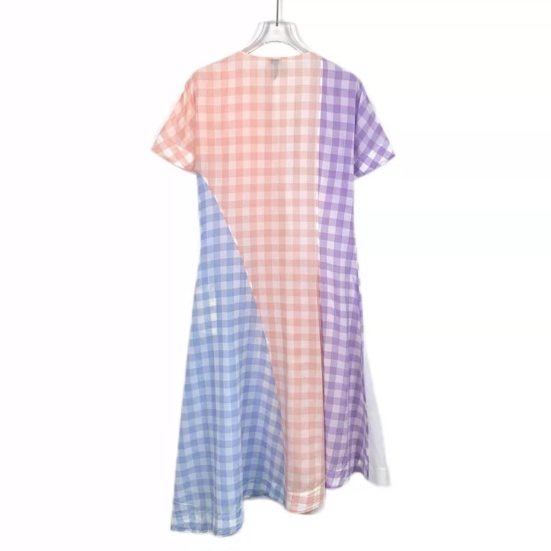 Loewe Loewe Patchwork cotton round neck short sleeve dress Size XXS / US 00 / IT 34 - 2 Thumbnail