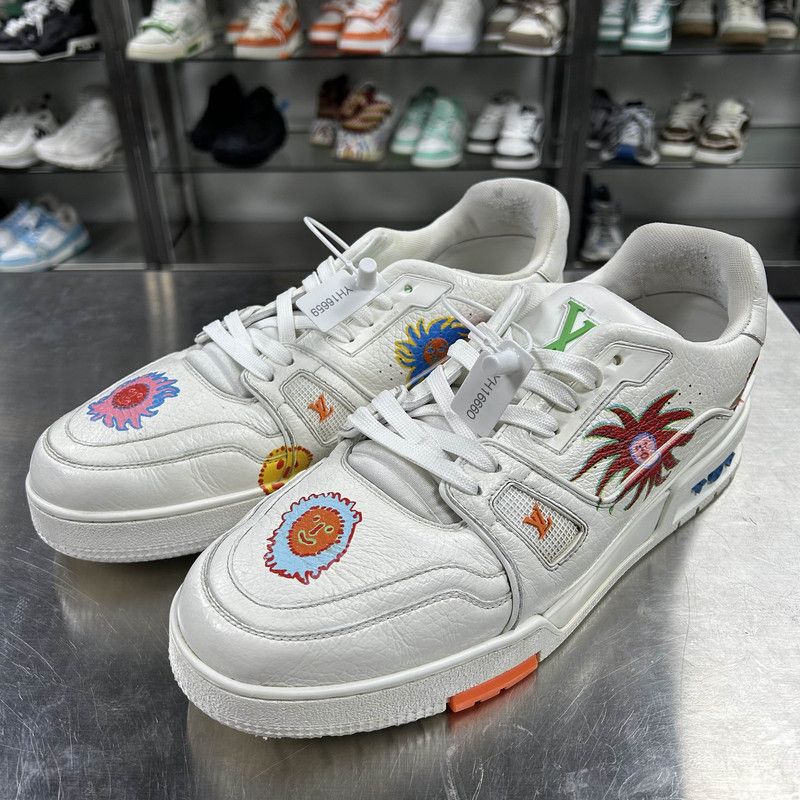 Louis Vuitton Yayoi Kusama x Louis Vuitton Low-Top Trainer Sneakers 0079 Size US 10 / IT 40 - 1 Thumbnail