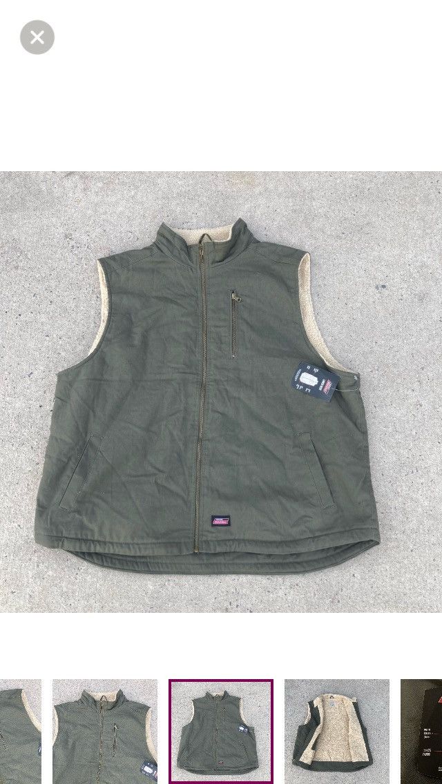 Dickies Dickies Men’s 3XL (54-56) Canvas Sherpa Lined Work Vest Size US XXL / EU 58 / 5 - 3 Thumbnail