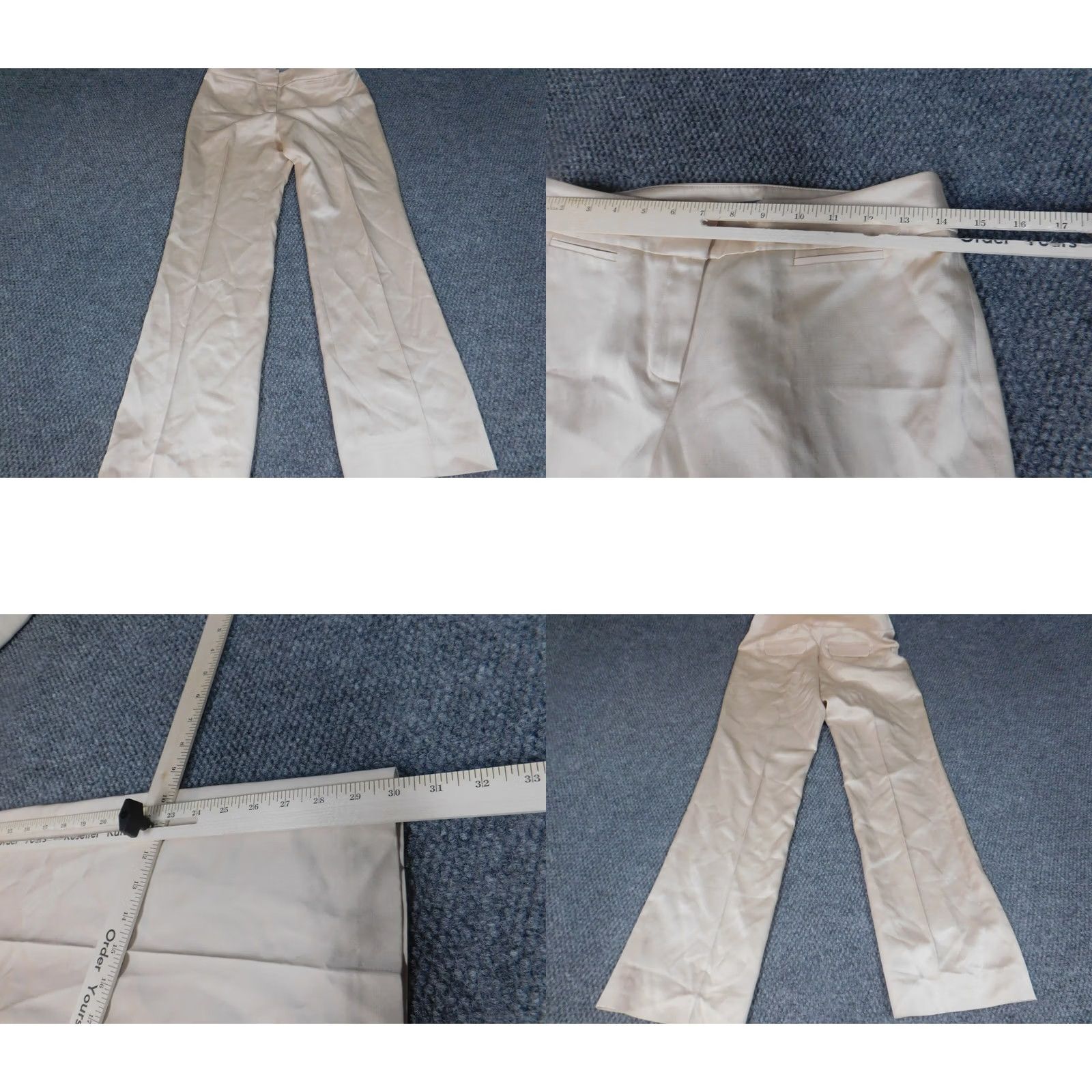 Ann Taylor Ann Taylor Pants Womens 2P Beige Margo Straight Chino Classic Knit 30In Inseam Petite Regular Size 26" / US 2 / IT 38 - 8 Thumbnail