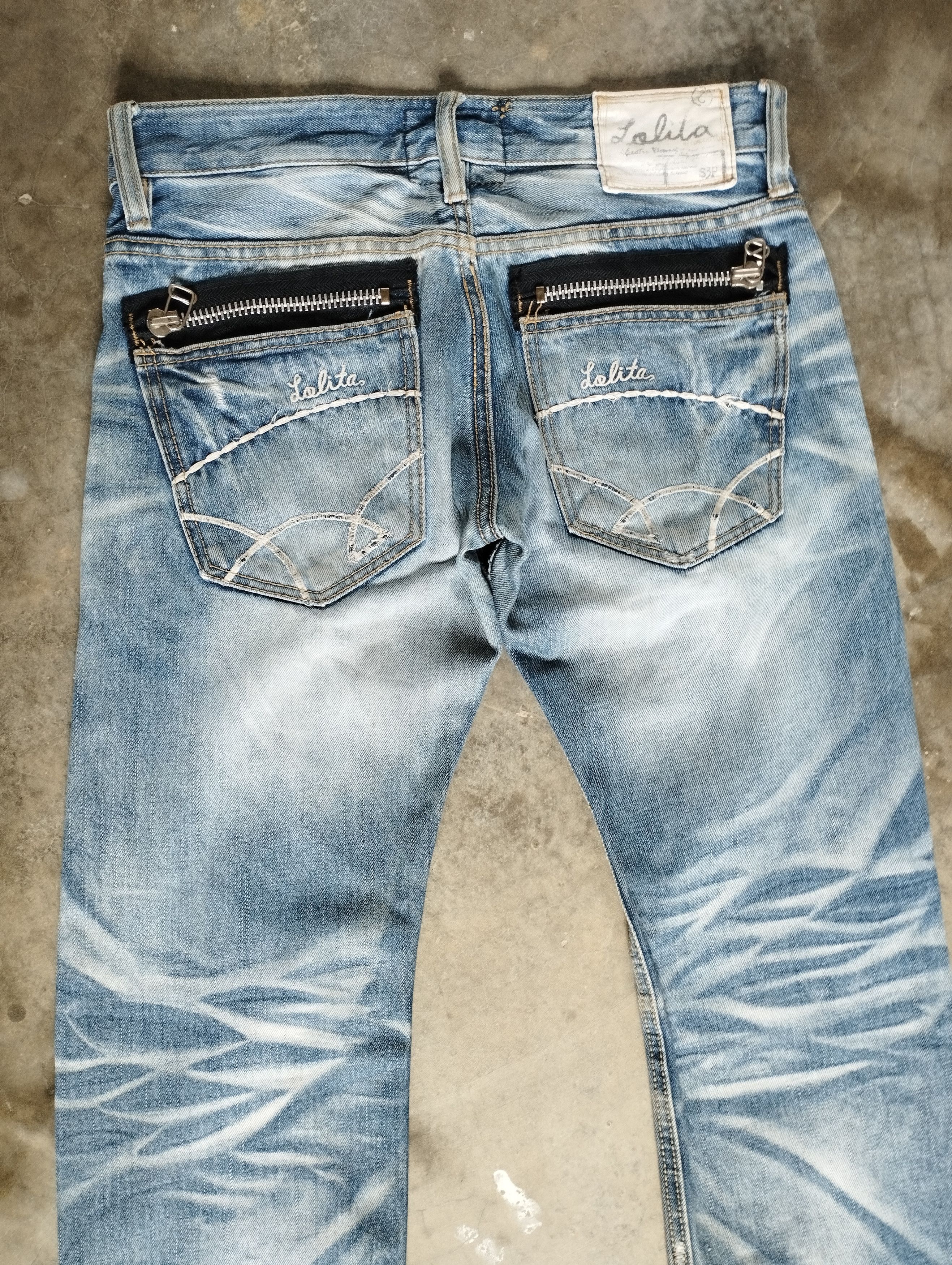 Tornado Mart Stone Wash Jeans Lolita Roargun x Yoshitomo Nara Claws Jeans Size US 31 - 5 Thumbnail