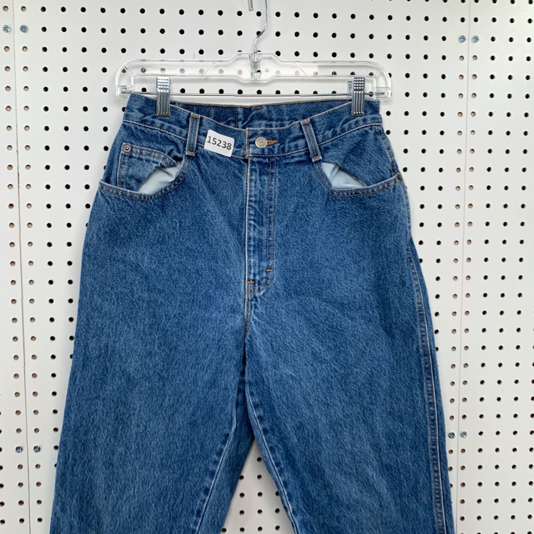 Vintage VINTAGE Emporio Gitano Denim Blue Jeans High Rise Womens 10 Tapered Dark Wash Jeans Size 32" / US 10 / IT 46 - 5 Thumbnail