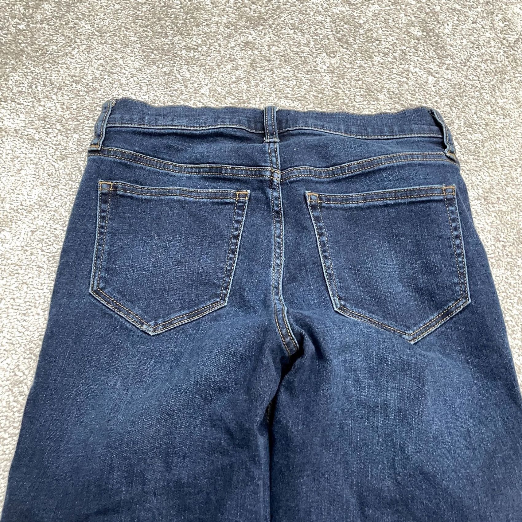 J.Crew J.Crew Jeans Women High Rise Vintage Straight Denim Blue Dark Wash 26x26 5-Pocket Logo Zipper Button Cotton Blend Regular Fit Size 42" / US 20 - 4 Thumbnail