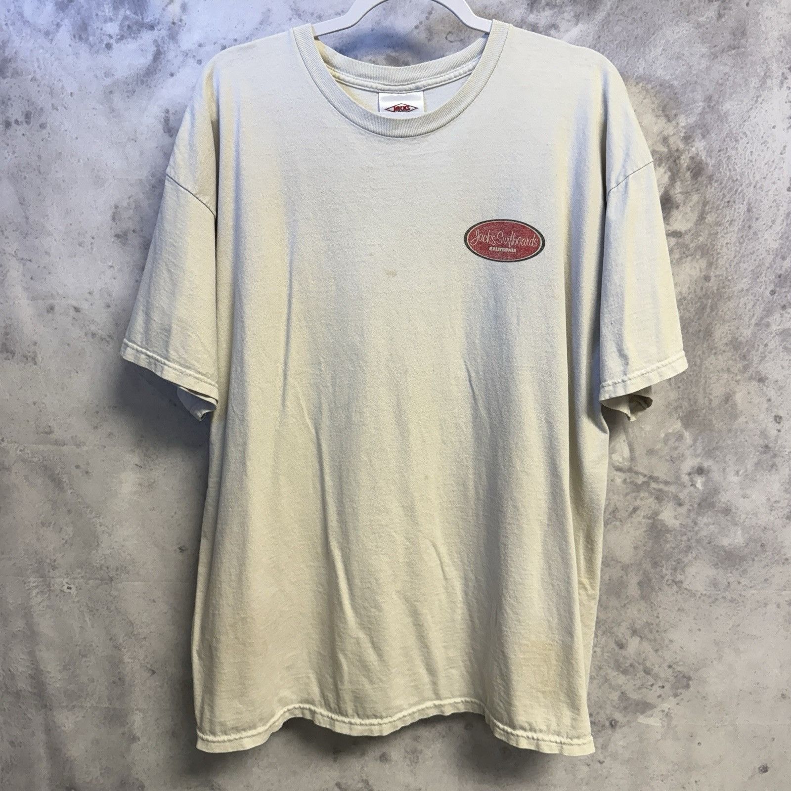 Vintage Vintage Jacks Surfboards T Shirt Mens 2XL 24x29.5 White Size US XXL / EU 58 / 5 - 3 Thumbnail