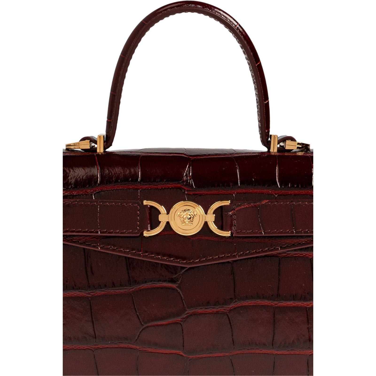 Versace VERSACE Medusa 95 Small Burgundy Shoulder Bag New & Authenti Size ONE SIZE - 5 Thumbnail