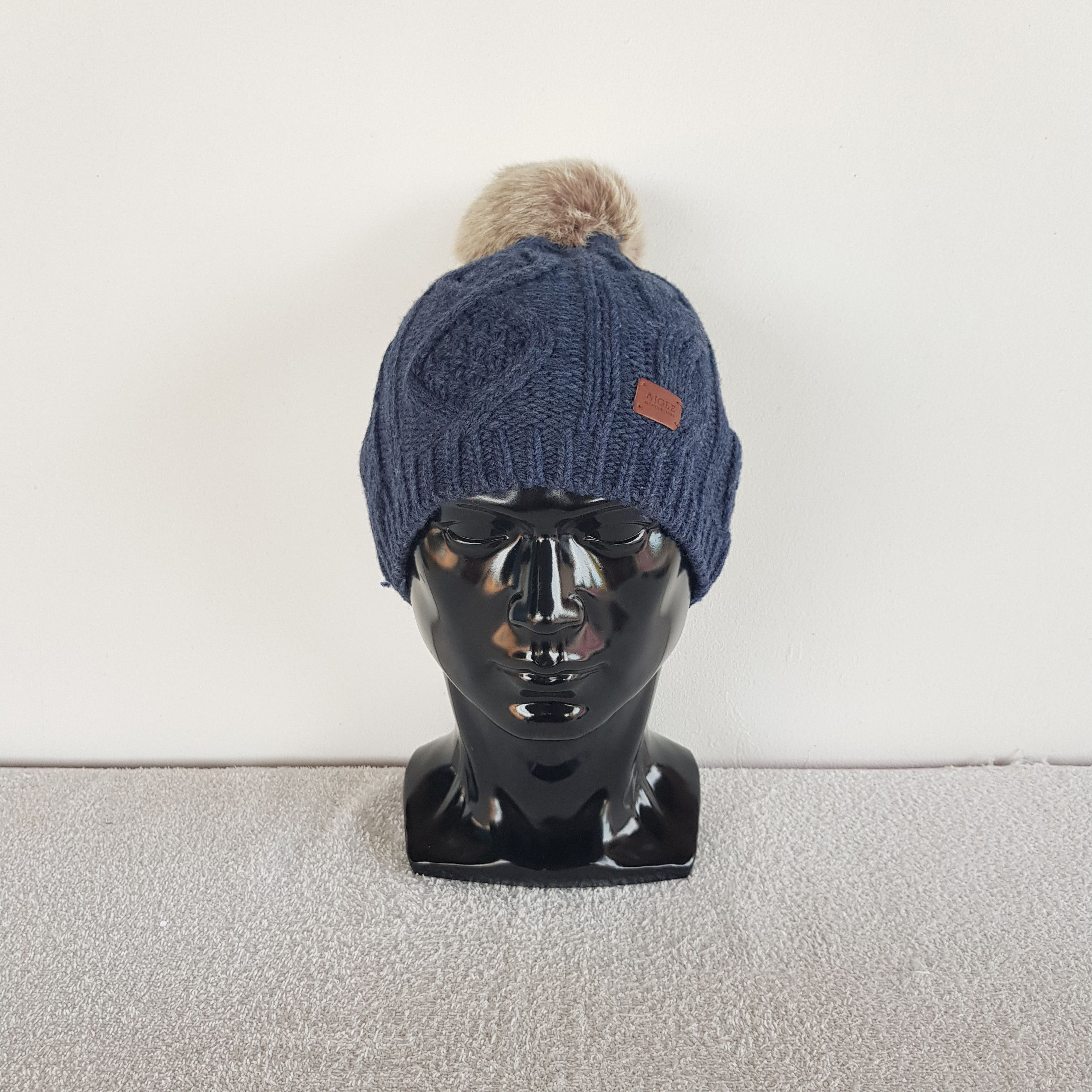 Aigle Vintage Japanese Beanie Fair Isle Ribbed Knit Snow Caps Hats Size ONE SIZE - 2 Thumbnail