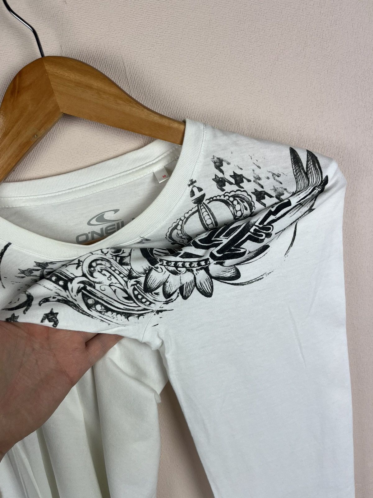 O'Neill Vintage y2k 00s oneill long sleeve tee t-shirt white skate Size US M / EU 48-50 / 2 - 5 Thumbnail