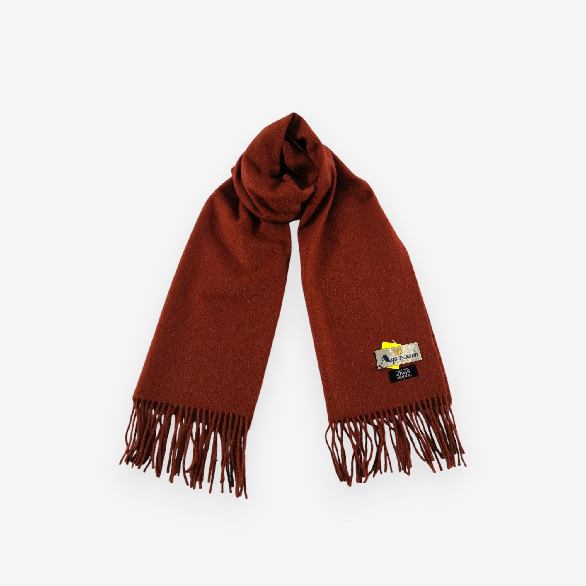 Vintage Aquascutum Scarf Wool Cashmere Muffler Scarves