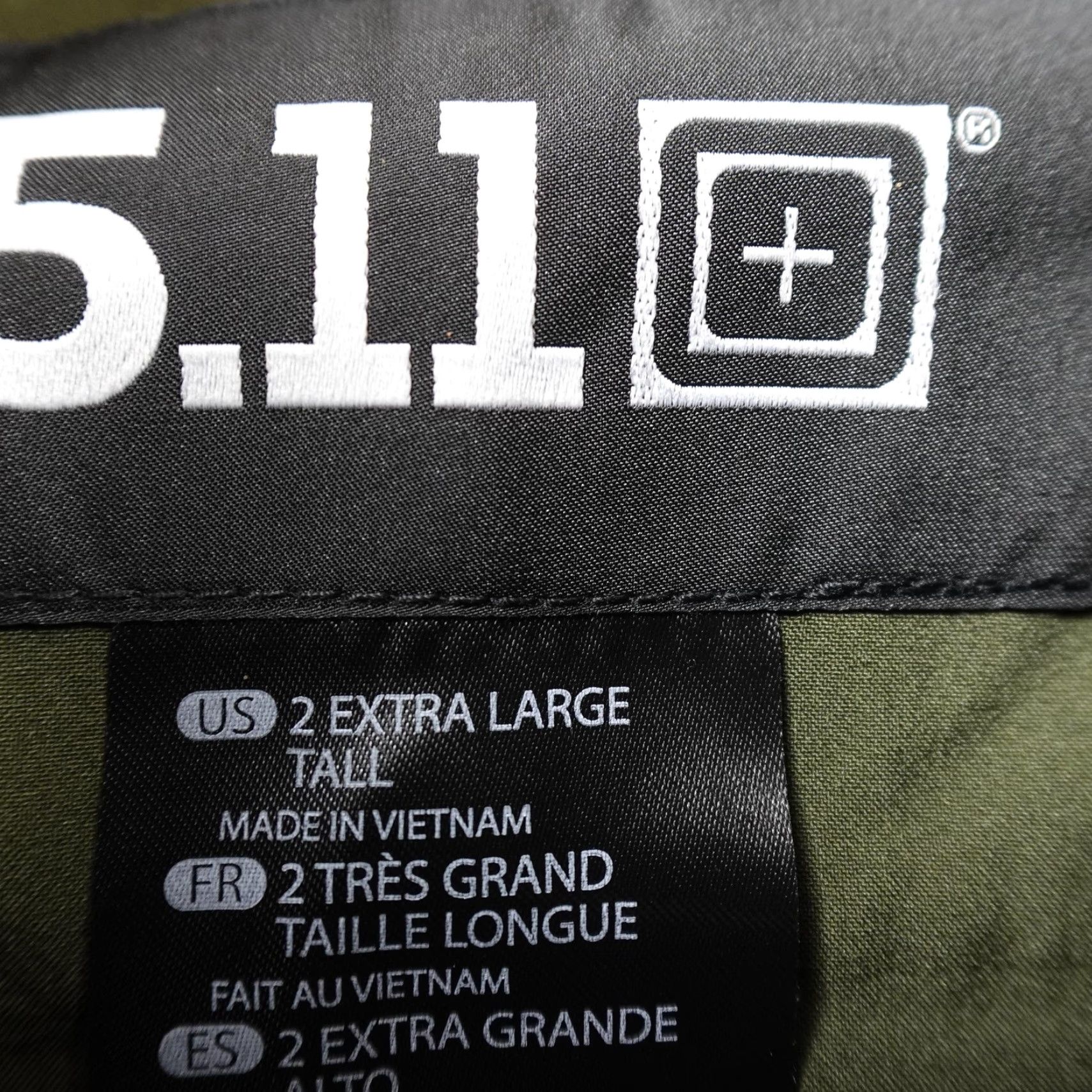 Vintage 5.11 Tactical Jacket Mens 2XLT Green Softshell Full Zip Windbreaker Coat Top Size US XXL / EU 58 / 5 - 4 Thumbnail